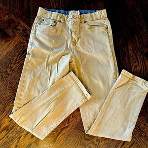 Lucky Brand authentic skinny 20 tan adjustable waist dress pants  pockets khaki